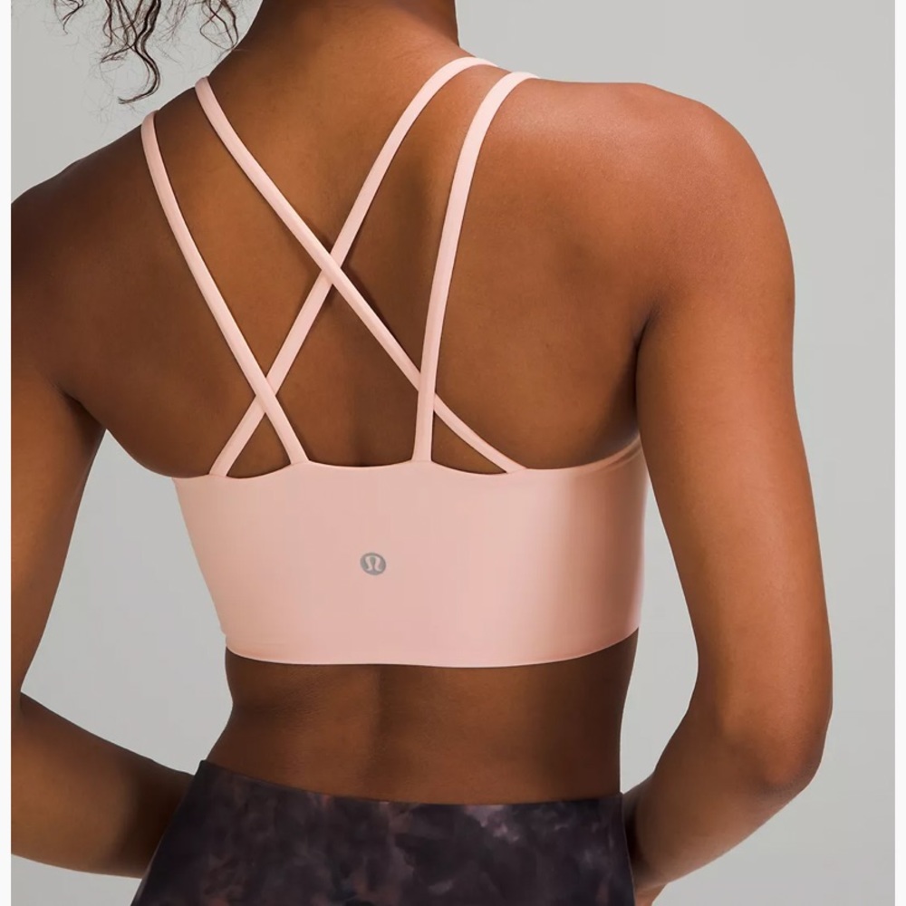 Lulu lemon light pink sports bra
